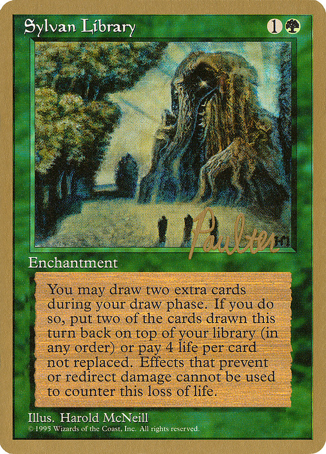 Sylvan Library (Preston Poulter) [Pro Tour Collector Set] | Webway Games