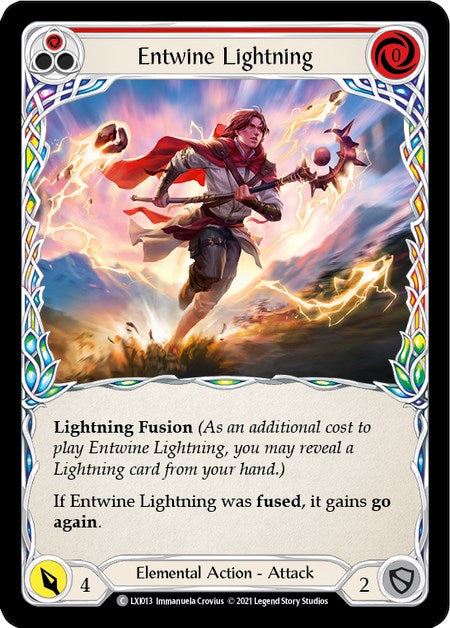 Entwine Lightning (Red) [LXI013] (Tales of Aria Lexi Blitz Deck)  1st Edition Normal | Webway Games