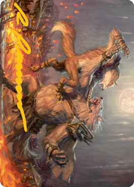 Duel for Dominance Art Card (Gold-Stamped Signature) [Innistrad: Midnight Hunt Art Series] | Webway Games