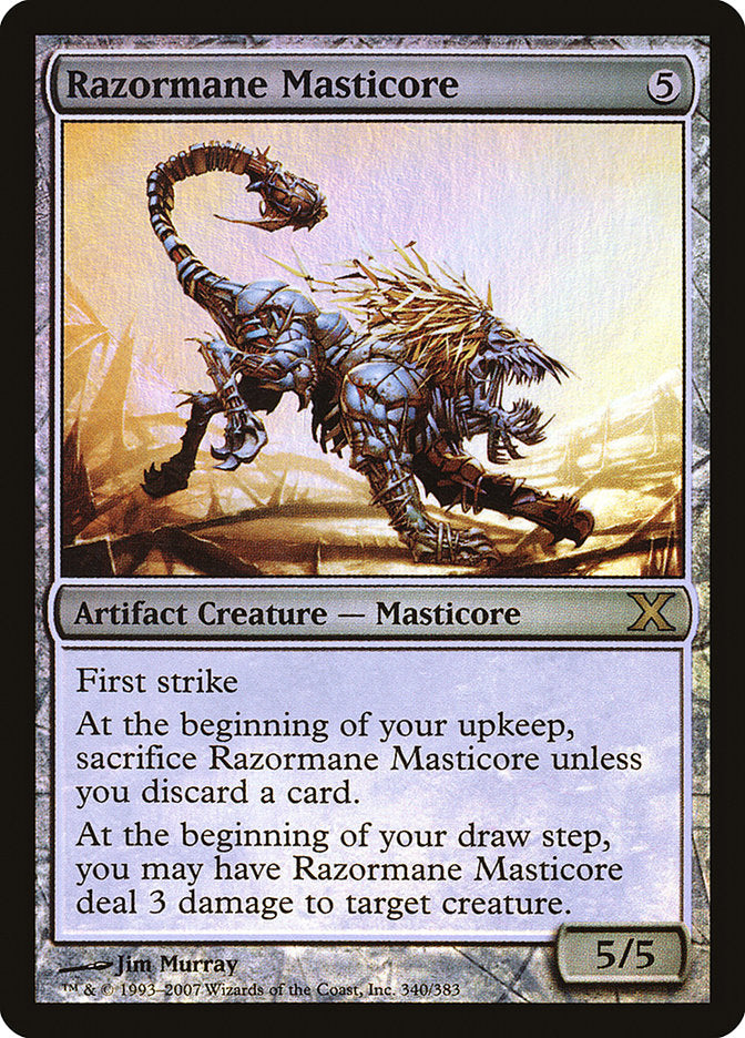 Razormane Masticore (Premium Foil) [Tenth Edition] | Webway Games