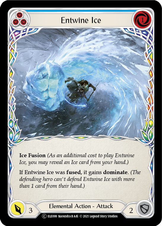 Entwine Ice (Blue) [U-ELE099] Unlimited Normal | Webway Games
