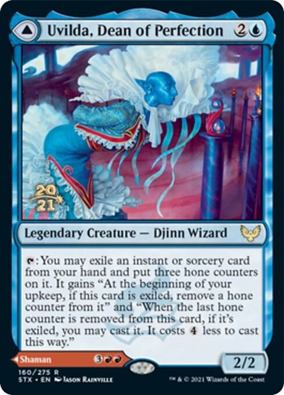 Uvilda, Dean of Perfection // Nassari, Dean of Expression [Strixhaven: School of Mages Prerelease Promos] | Webway Games