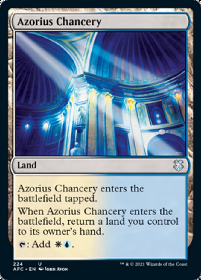 Azorius Chancery [Dungeons & Dragons: Adventures in the Forgotten Realms Commander] | Webway Games