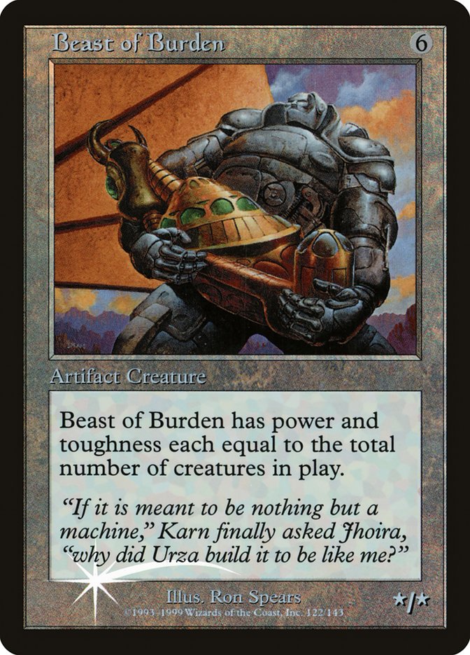 Beast of Burden (Misprinted) [Urza's Legacy Promos] | Webway Games