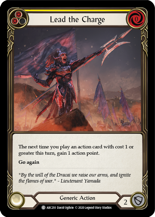 Lead the Charge (Yellow) [ARC210] Unlimited Normal | Webway Games