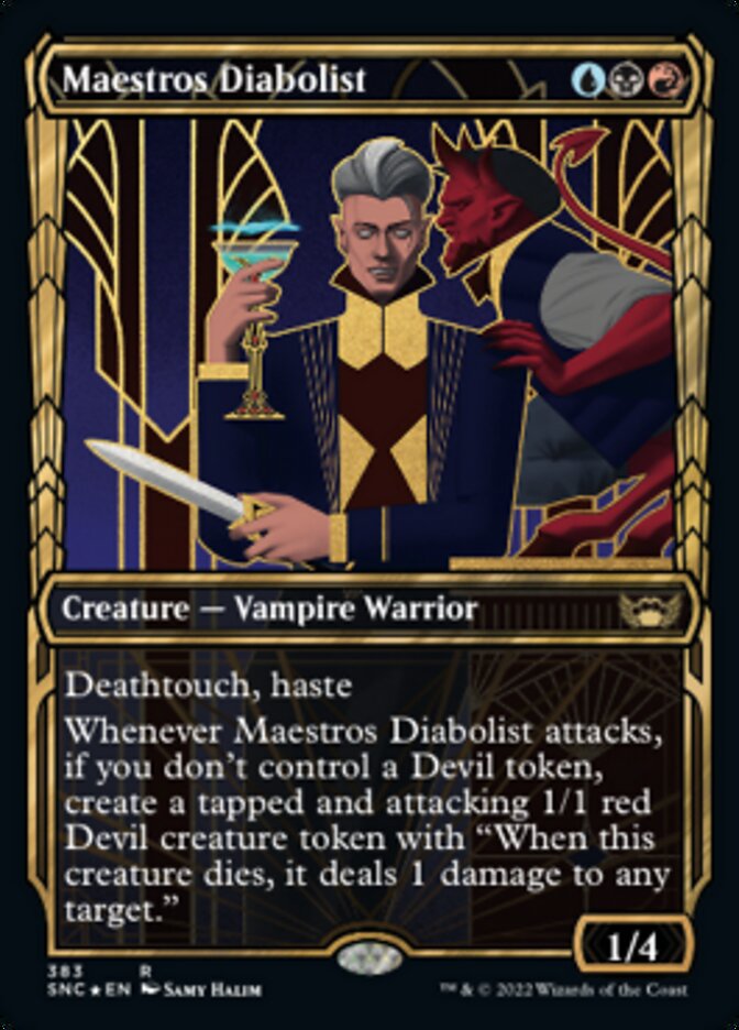 Maestros Diabolist (Showcase Golden Age Gilded Foil) [Streets of New Capenna] | Webway Games
