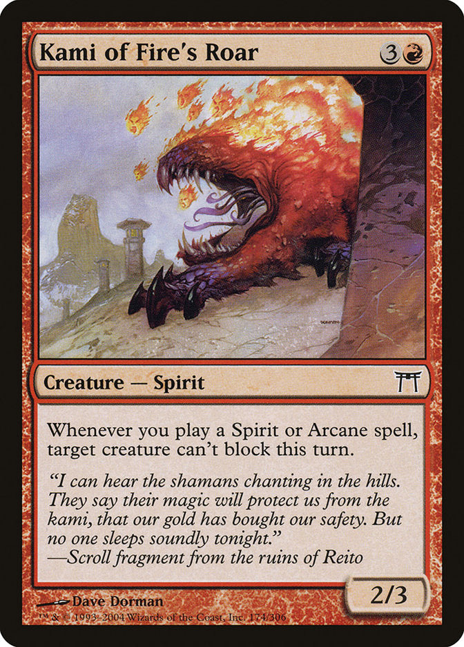 Kami of Fire's Roar [Champions of Kamigawa] | Webway Games