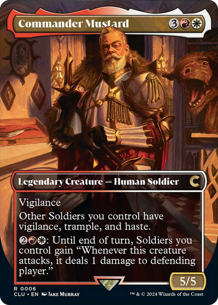 Commander Mustard (Borderless) [Ravnica: Clue Edition] | Webway Games
