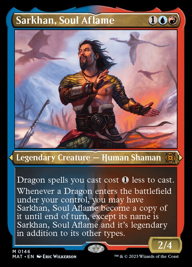 Sarkhan, Soul Aflame (Foil Etched) [March of the Machine: The Aftermath] | Webway Games