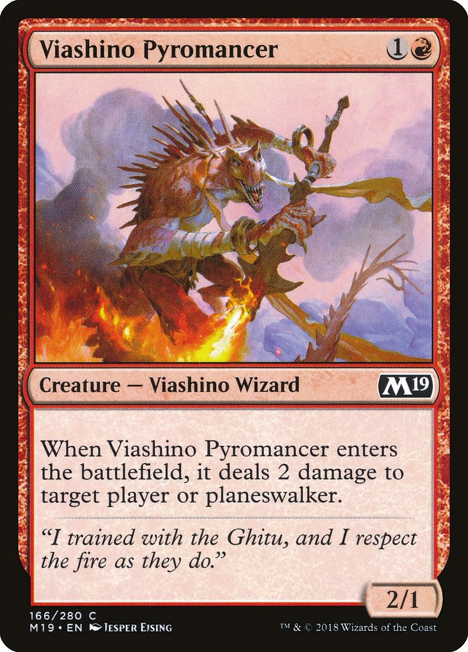 Viashino Pyromancer [Core Set 2019] | Webway Games