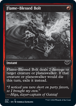 Flame-Blessed Bolt [Innistrad: Double Feature] | Webway Games