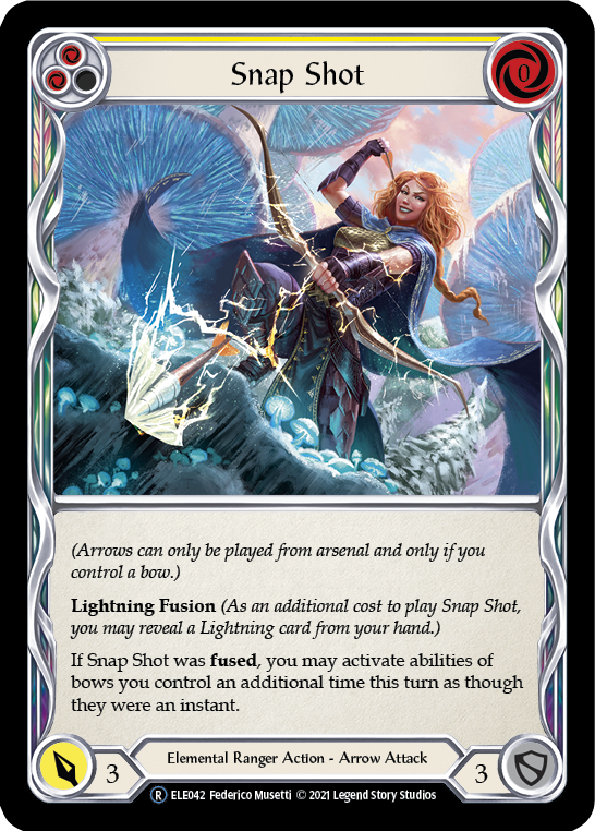 Snap Shot (Yellow) [U-ELE042] Unlimited Rainbow Foil | Webway Games