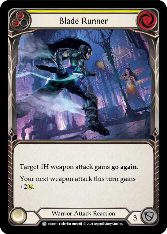 Blade Runner (Yellow) [EVR061] (Everfest)  1st Edition Rainbow Foil | Webway Games