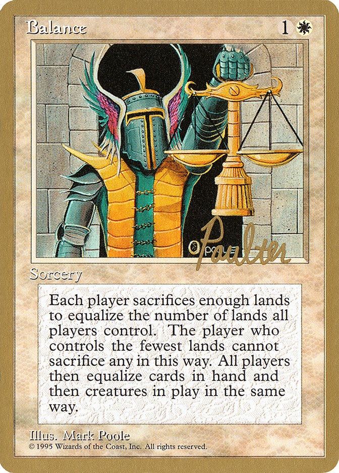 Balance (Preston Poulter) [Pro Tour Collector Set] | Webway Games