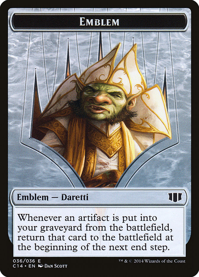 Daretti, Scrap Savant Emblem // Tuktuk the Returned Double-sided Token [Commander 2014 Tokens] | Webway Games