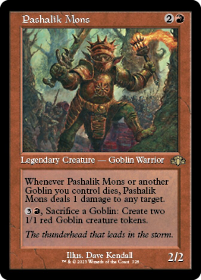 Pashalik Mons (Retro) [Dominaria Remastered] | Webway Games