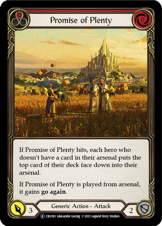 Promise of Plenty (Red) [CRU183] Unlimited Normal | Webway Games