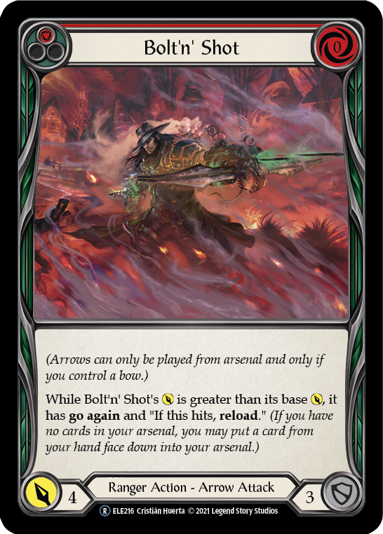 Bolt'n' Shot (Red) [U-ELE216] Unlimited Rainbow Foil | Webway Games