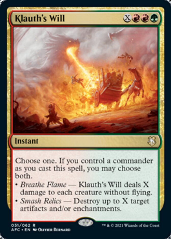 Klauth's Will [Dungeons & Dragons: Adventures in the Forgotten Realms Commander] | Webway Games