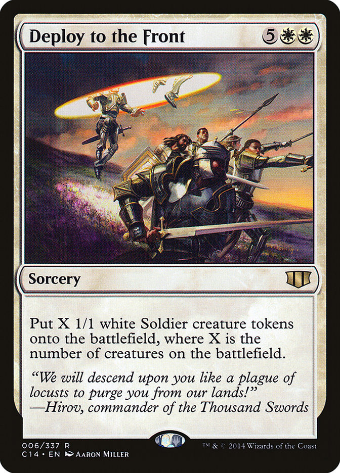Deploy to the Front [Commander 2014] | Webway Games