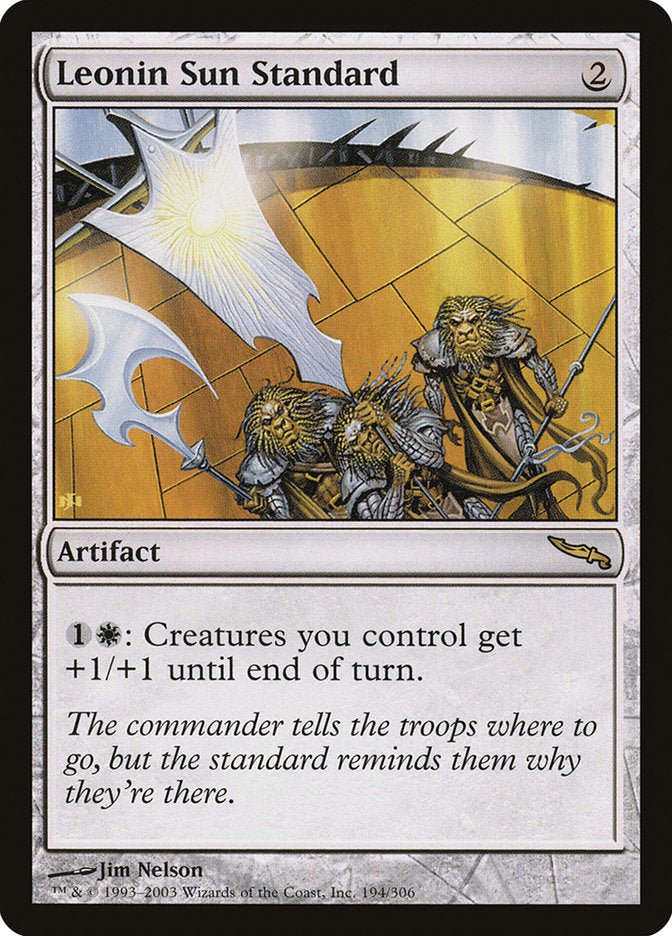 Leonin Sun Standard [Mirrodin] | Webway Games