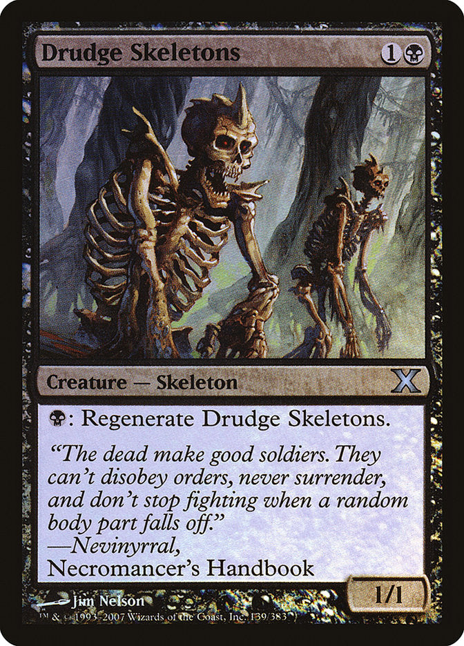 Drudge Skeletons (Premium Foil) [Tenth Edition] | Webway Games