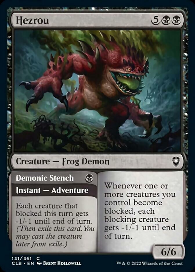 Hezrou // Demonic Stench [Commander Legends: Battle for Baldur's Gate] | Webway Games