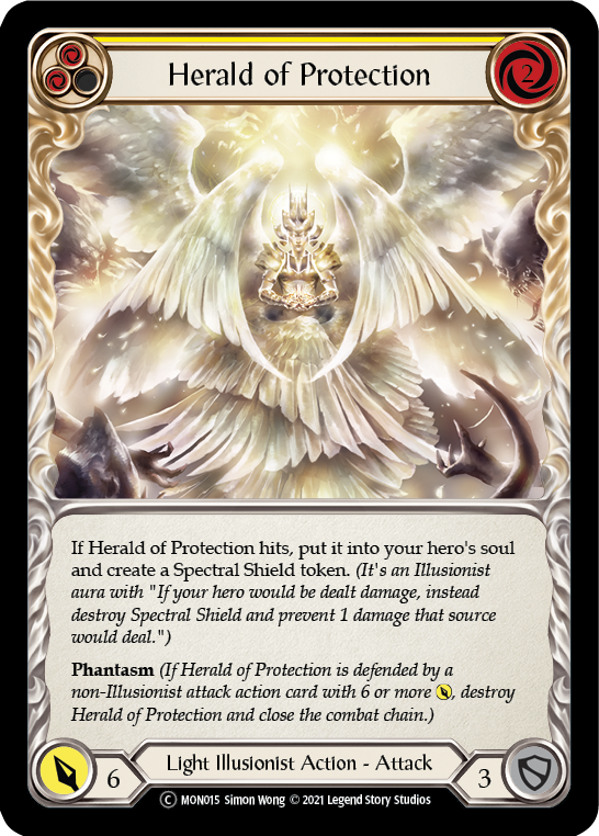 Herald of Protection (Yellow) [U-MON015] Unlimited Normal | Webway Games
