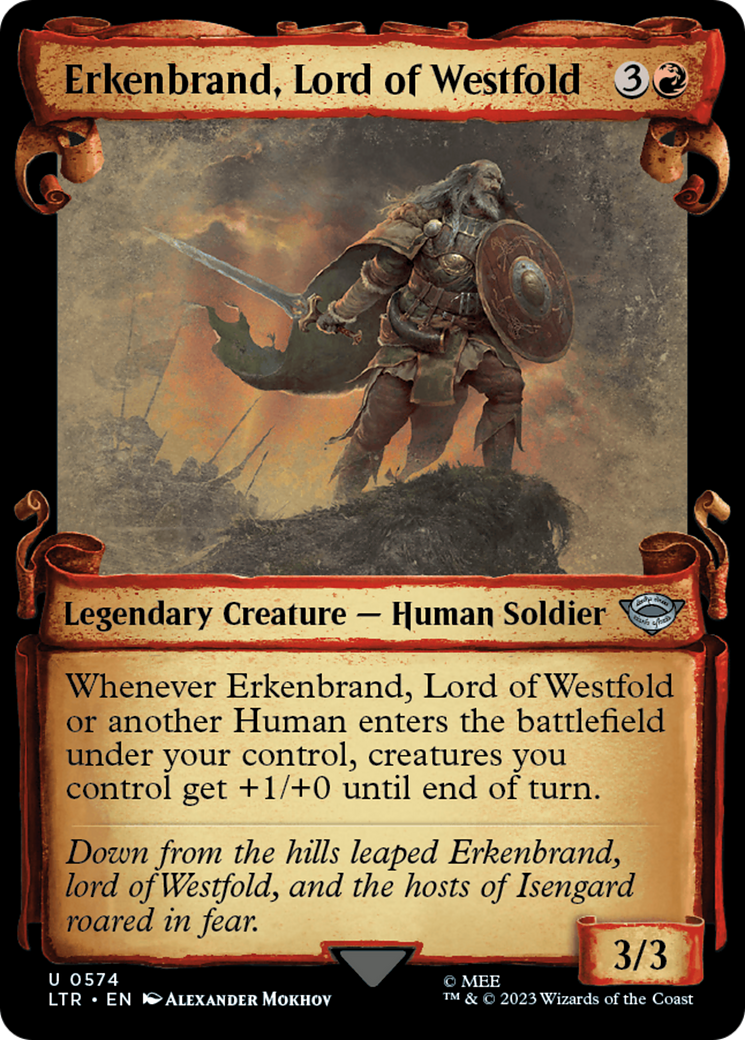 Erkenbrand, Lord of Westfold [The Lord of the Rings: Tales of Middle-Earth Showcase Scrolls] | Webway Games