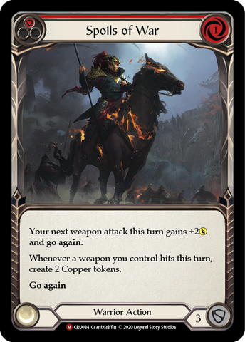 Spoils of War [CRU084] 1st Edition Rainbow Foil