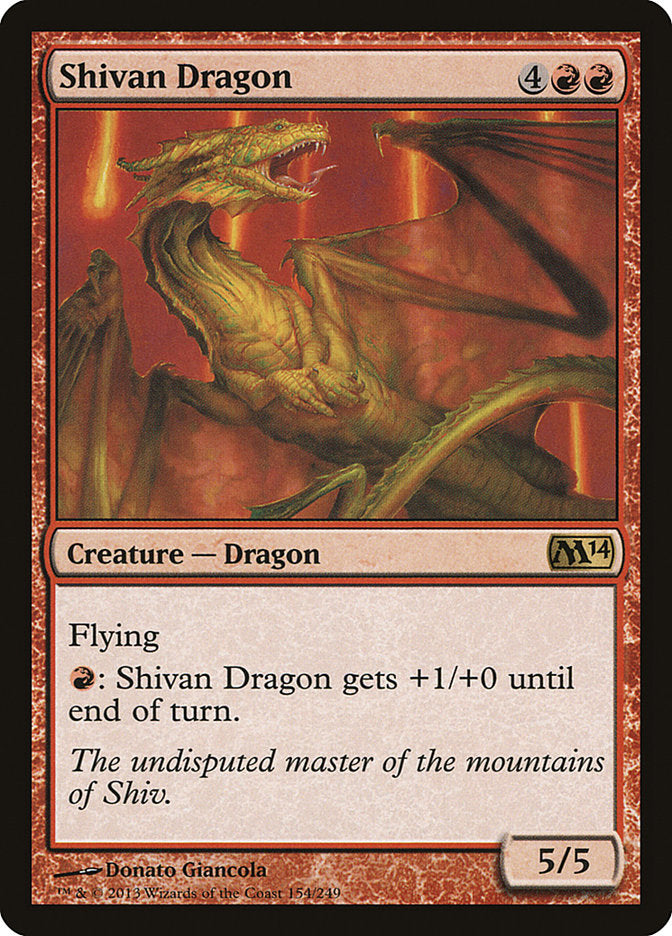 Shivan Dragon [Magic 2014] | Webway Games