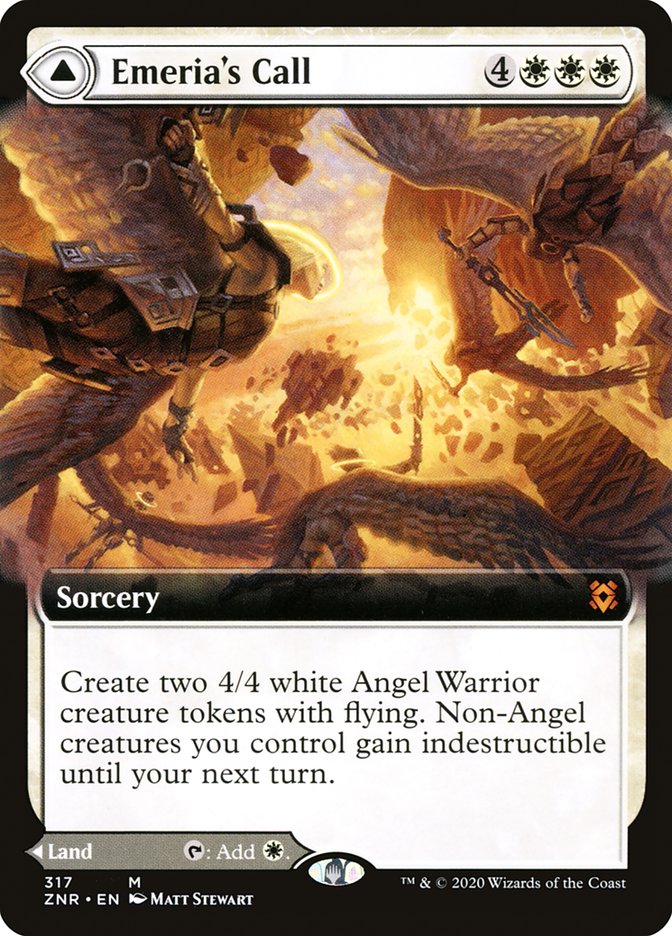 Emeria's Call // Emeria, Shattered Skyclave (Extended Art) [Zendikar Rising] | Webway Games