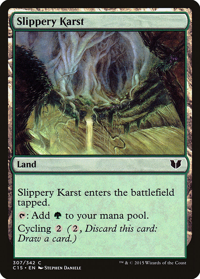 Slippery Karst [Commander 2015] | Webway Games