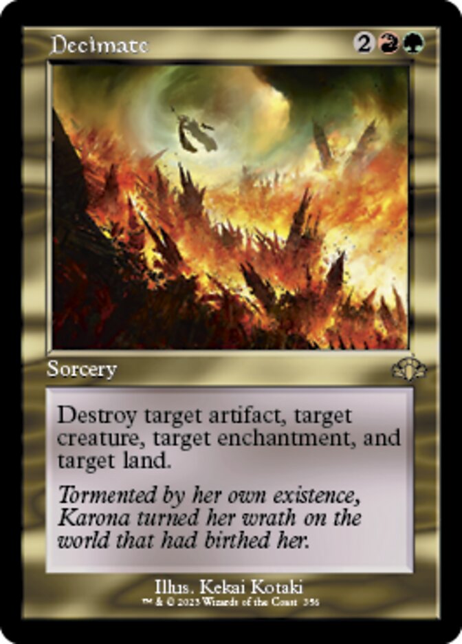 Decimate (Retro) [Dominaria Remastered] | Webway Games