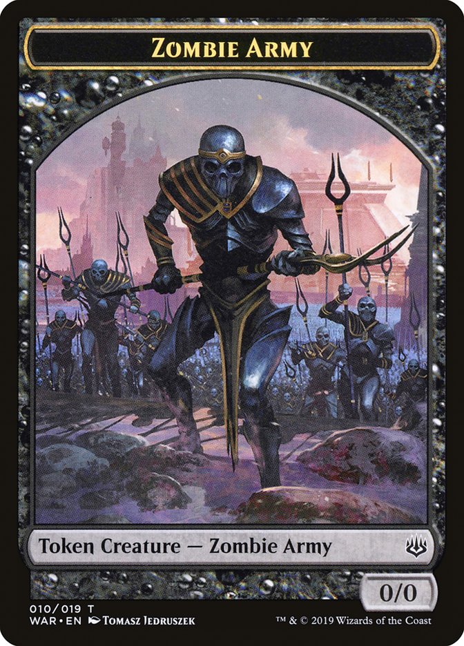 Zombie Army (010/019) [War of the Spark Tokens] | Webway Games