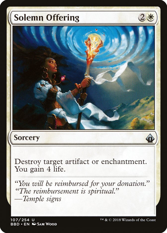 Solemn Offering [Battlebond] | Webway Games