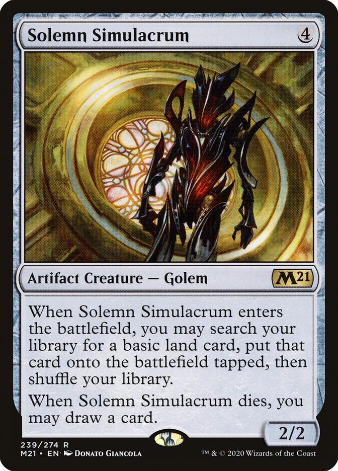 Solemn Simulacrum [Core Set 2021] | Webway Games