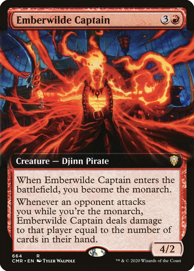 Emberwilde Captain (Extended Art) [Commander Legends] | Webway Games