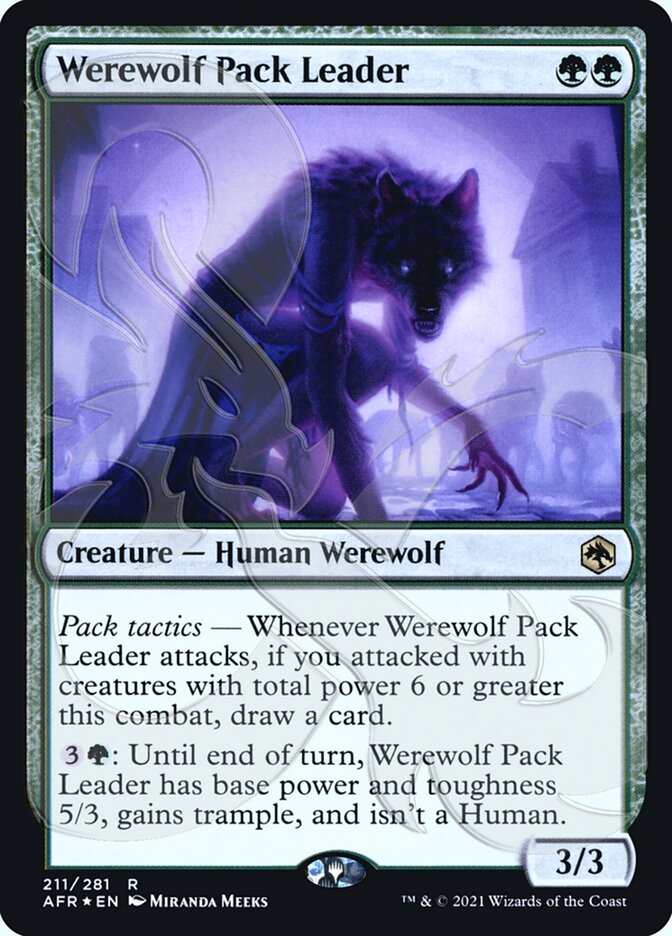 Werewolf Pack Leader (Ampersand Promo) [Dungeons & Dragons: Adventures in the Forgotten Realms Promos] | Webway Games