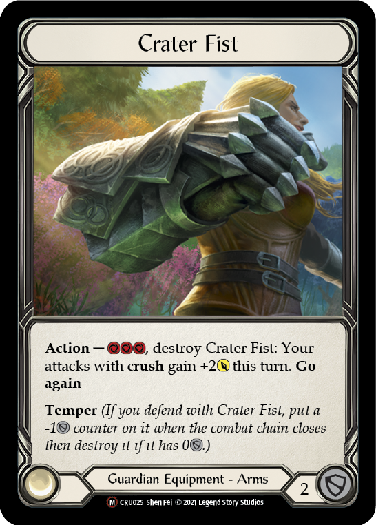 Crater Fist (Rainbow Foil) [CRU025-RF] Unlimited Rainbow Foil | Webway Games