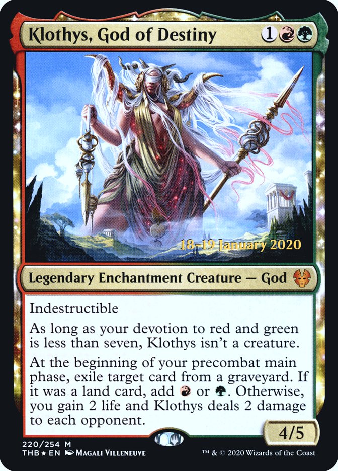 Klothys, God of Destiny [Theros Beyond Death Prerelease Promos] | Webway Games
