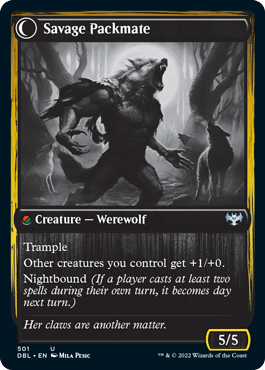 Child of the Pack // Savage Packmate [Innistrad: Double Feature] | Webway Games