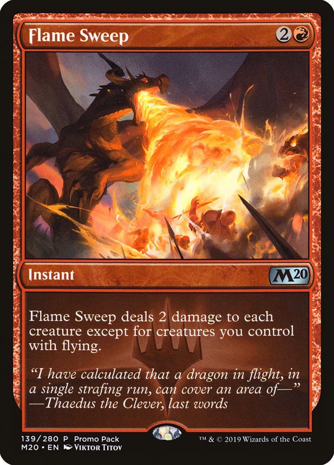 Flame Sweep (Promo Pack) [Core Set 2020 Promos] | Webway Games