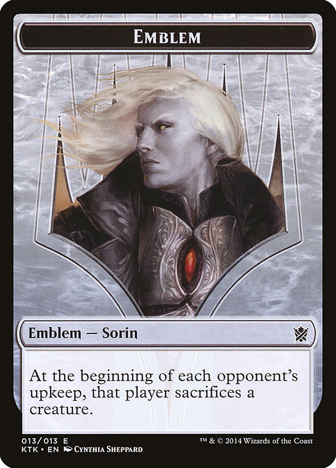 Sorin, Solemn Visitor Emblem [Khans of Tarkir Tokens] | Webway Games