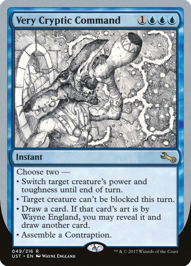 Very Cryptic Command (Black and White Art) [Unstable] | Webway Games