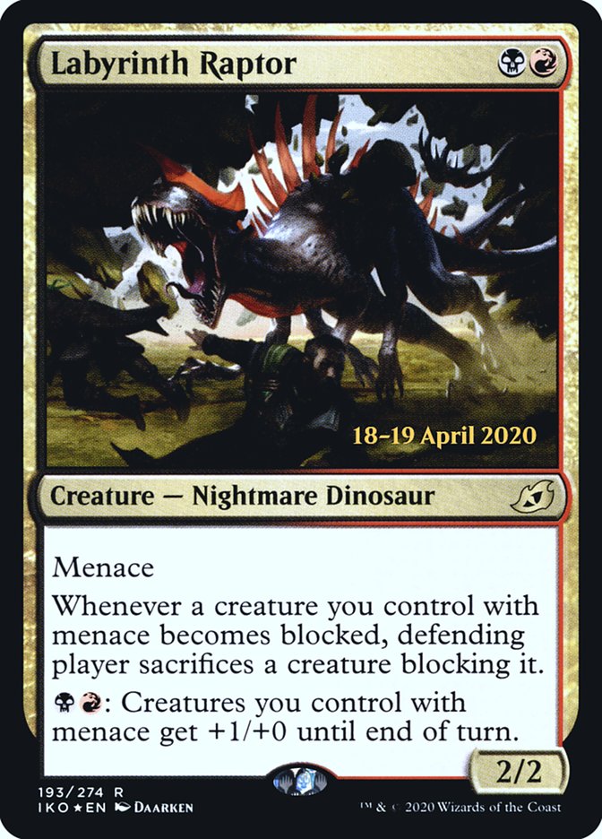 Labyrinth Raptor  [Ikoria: Lair of Behemoths Prerelease Promos] | Webway Games