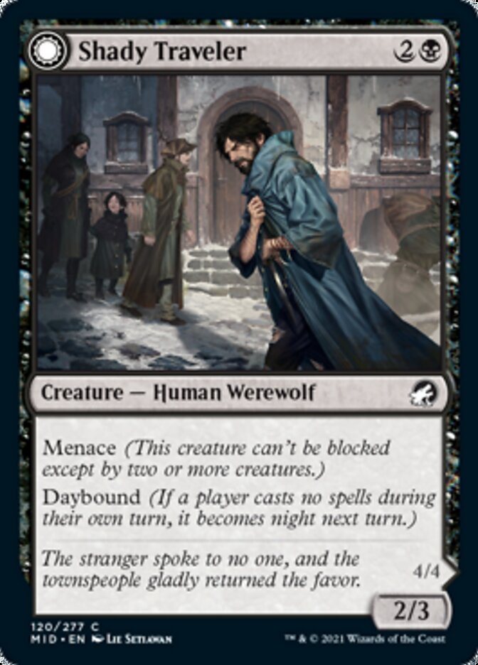 Shady Traveler // Stalking Predator [Innistrad: Midnight Hunt] | Webway Games