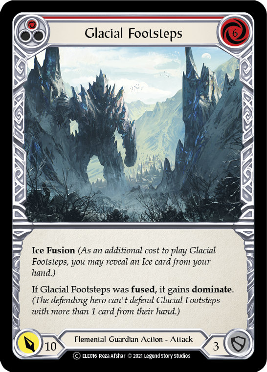 Glacial Footsteps (Red) [U-ELE016] Unlimited Rainbow Foil | Webway Games