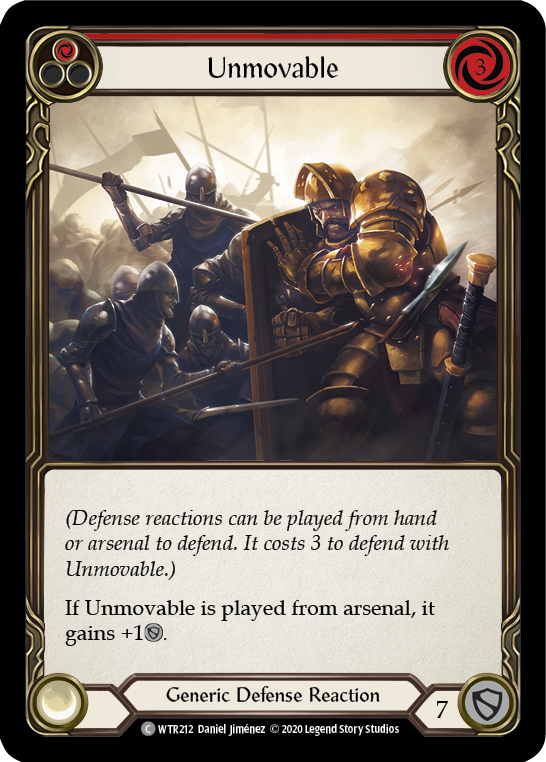 Unmovable (Red) [U-WTR212] (Welcome to Rathe Unlimited)  Unlimited Rainbow Foil | Webway Games