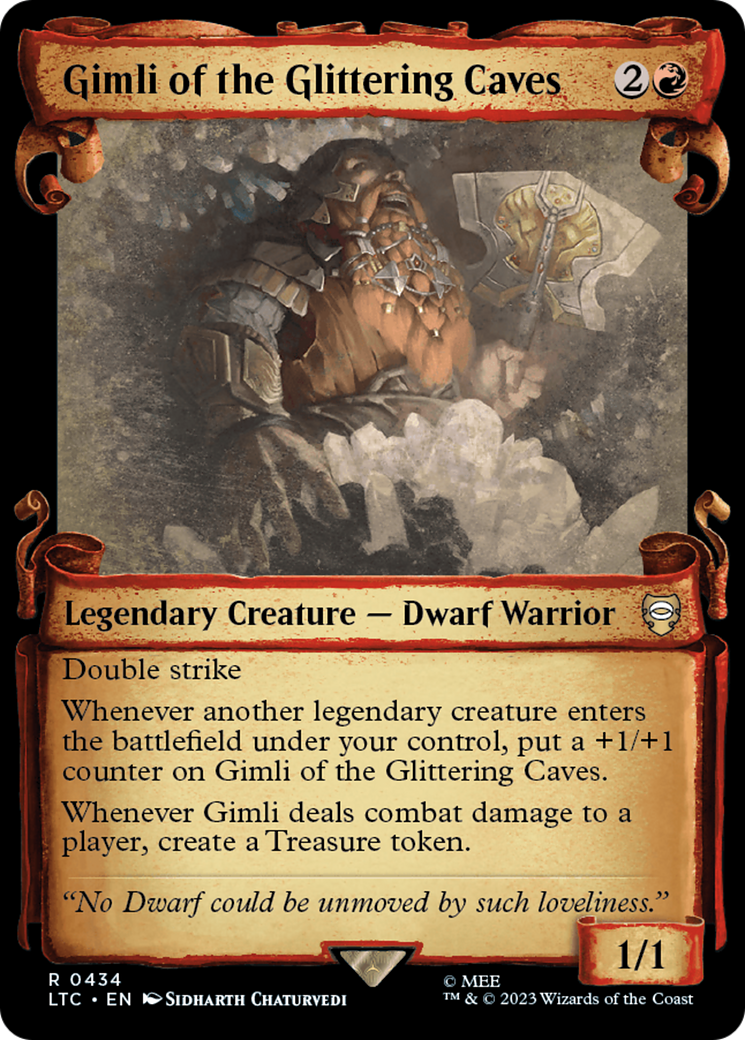Gimli of the Glittering Caves [The Lord of the Rings: Tales of Middle-Earth Commander Showcase Scrolls] | Webway Games